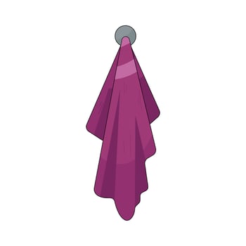 Purple Towel Hanging vector