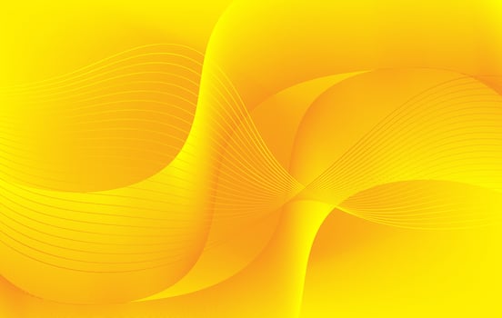 A vibrant yellow abstract background with smooth flowing curves and gradient waves. Ideal for digital presentations, creative projects, modern branding, and minimal tech themed designs. vector