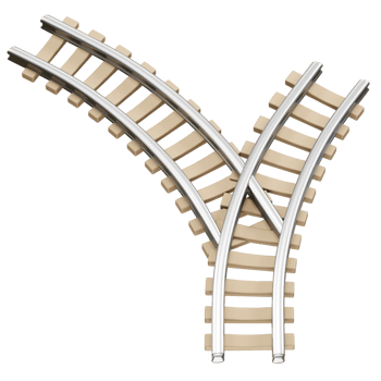 Railway Tracks icon 3d rendering illustration png