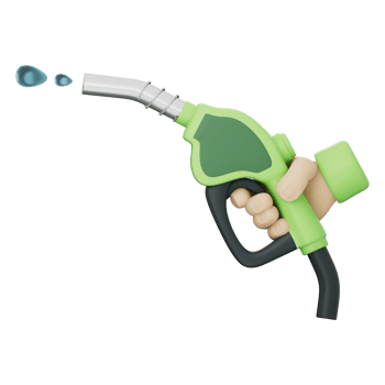 Green fuel pump with hand holding eco friendly liquid energy for clean transport vehicle future power reduce emission zero gas bio oil drop flow charge drive engine car global symbol icon care png