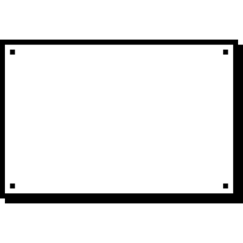 Pixel Art Blank Text box. Simple Rectangular for text png