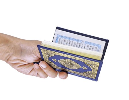 Close-Up of Hand Holding the Quran Islamic Worship png