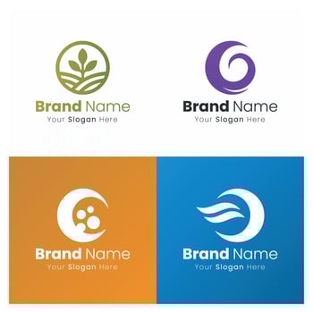 Creative Visual Logo Concepts for Brand Identity Development and Corporate Branding Strategy vector