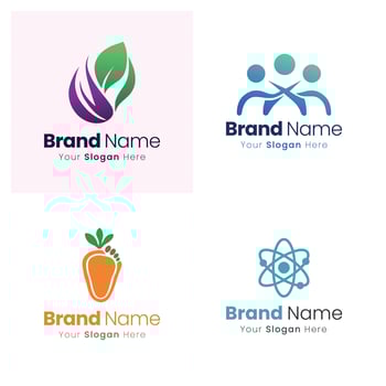 Professional Brand Identity Logo Design Services Offering Creative Visual Solutions for Businesses Seeking a Strong Market Presence and Distinctive Recognition vector