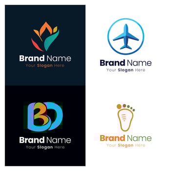 Developing a Strong Brand Identity Through Effective Logo Design and Visual Branding Strategy for Business Growth vector