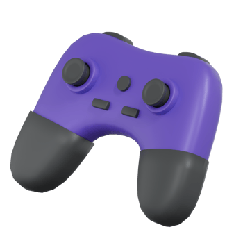 3D Render Isometric of Gamepad png