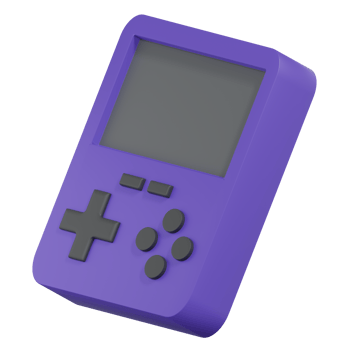 3D Render Isometric Game Console Portable Icon png