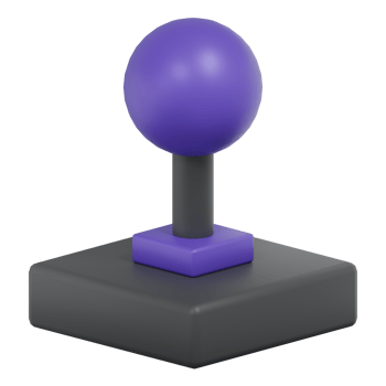 3D Render Isometric Joystick Icon png
