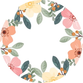 Creative Wildflower Wedding Bouquet Illustration vector