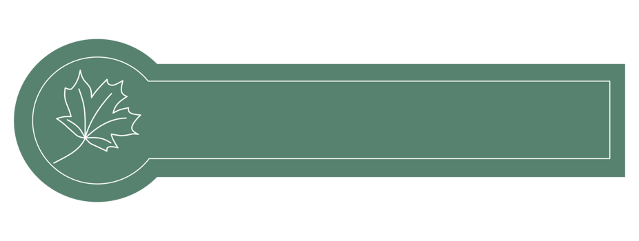 Minimalist autumn tone label banner with maple leaves png