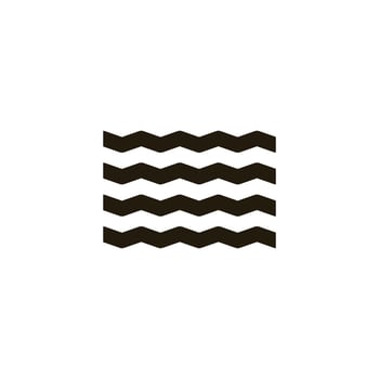 Wave Icon Sign Design Line vector