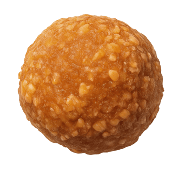 Traditional Indian sweet ladoo isolated on transparent background png