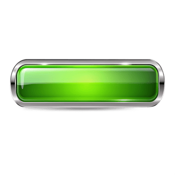 Highly Detailed Glossy Green Elongated Button png