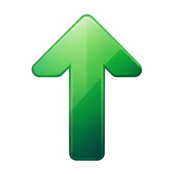 Green Upward Arrow Icon png