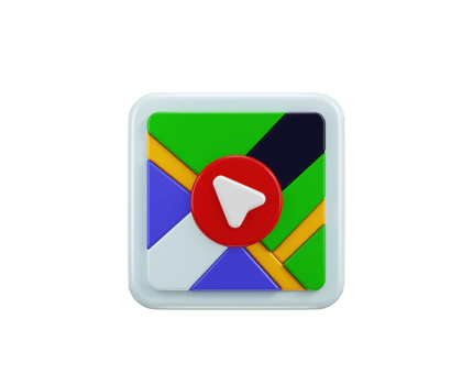 Navigation arrow on map icon 3d render concept of Pin on map 3d location icons city gps navigation and maps pointing arrows icon illustration png