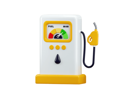 Fuel pump icon 3d render concept of Gas Pump, Green Energy, Clean Energy, Environmental Alternative Energy icon illustration png