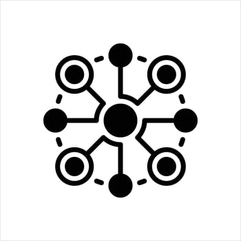 Solid icon connectivity vector