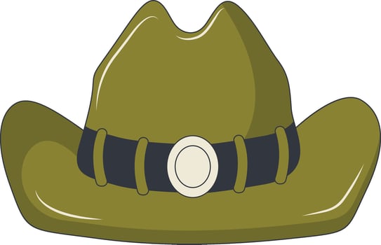 Wild West Cowboy Hat. vector