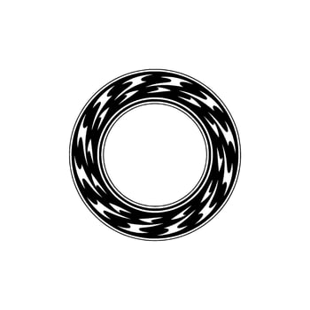 Abstract Spiral Vortex, Minimalist vector