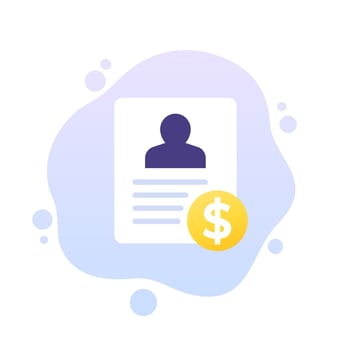 Customer Acquisition Cost, CAC icon, vector