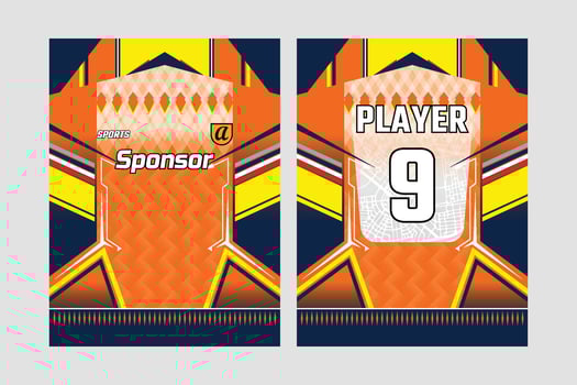 jersey design for sublimation vector
