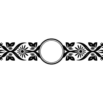 Intricate Floral Border, Vintage , Decorative Element - Ornamental vector