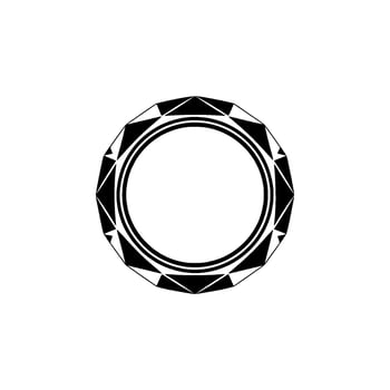 Geometric Circle, Minimalist , Black White vector