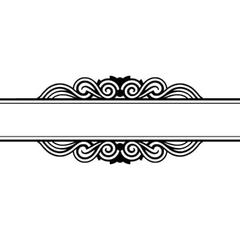 Elegant Winter Border, Festive Element, Wreath vector