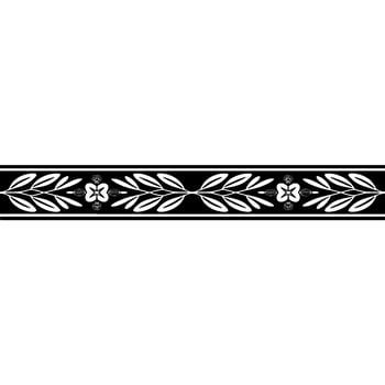 Elegant Laurel Border, Vintage Decorative Element vector