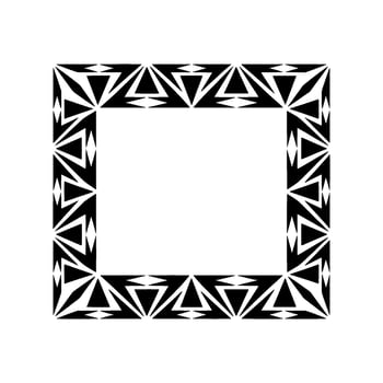 Geometric Black White Frame, Minimalist, Geometry vector