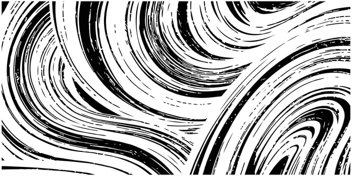Black and white abstract swirls on a white background vector