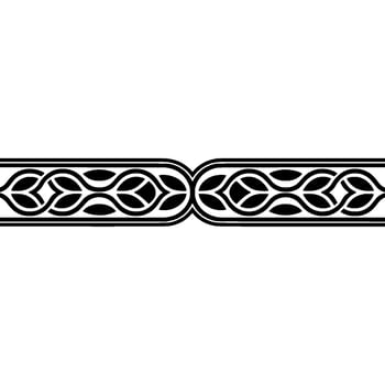 Elegant Celtic Border, Minimalist , Decorative Element vector