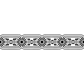 Intricate Floral Border, Vintage , Decorative Element, Textile vector