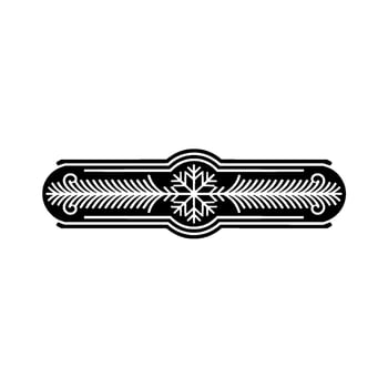 Vintage Ornament Border, Winter Elegance vector