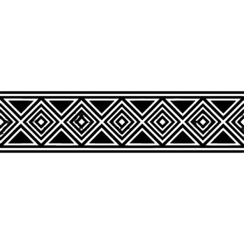 Geometric Deco Border, Vintage Pattern, Minimalist vector