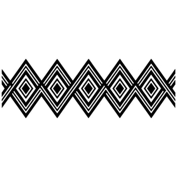 Geometric Diamond Border, Minimalist Pattern, Modern vector