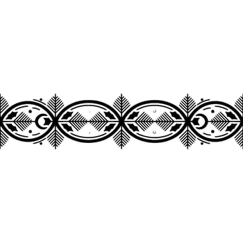 Elegant Winter Border, Minimalist Festive vector