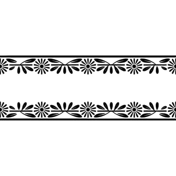 Stylized Olive Branch Border, Vintage , Elegant Detail vector