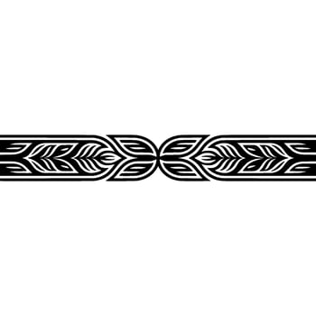 Stylized Tribal Border, Geometric , Minimalist Art vector