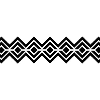 Geometric Zigzag Border, Minimalist vector