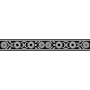 Elegant Floral Border, Vintage , Decorative Element - Repeat vector