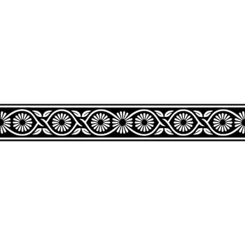 Elegant Botanical Border, Vintage Style - Ribbon vector