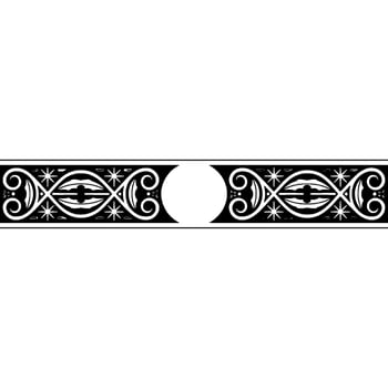 Intricate Black and Red Border, Vintage Ornamentation vector