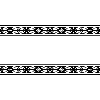 Stylized Winter Border, Scandinavian , Festive Accent vector