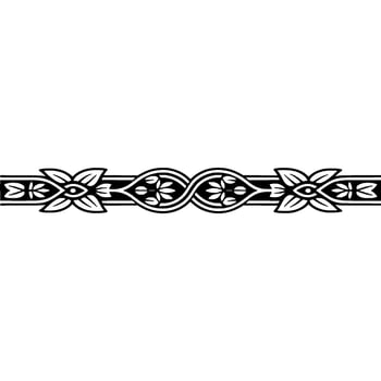 Intricate Celtic Border, Vintage Ornamentation, Floral vector