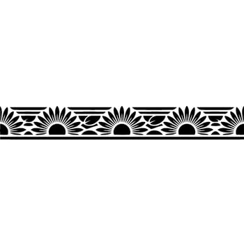 Art Deco Sunburst Border, Elegant Element vector