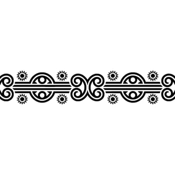 Elegant Floral Border, Vintage Element - Scrolls vector