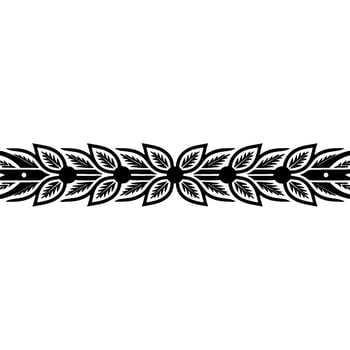 Stylized Laurel Wreath Border, Vintage vector