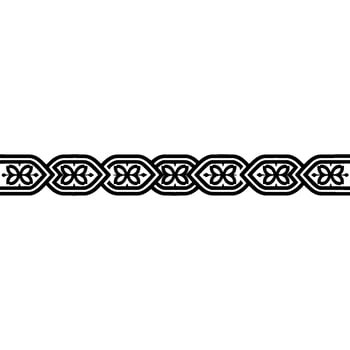 Intricate Celtic Border, Elegant Ornamentation, Vintage - Pattern vector