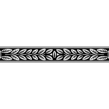 Elegant Laurel Wreath Border, Vintage Style vector